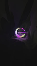 G Shaped LED Lamp Bluetooth Speake Wireless Charger